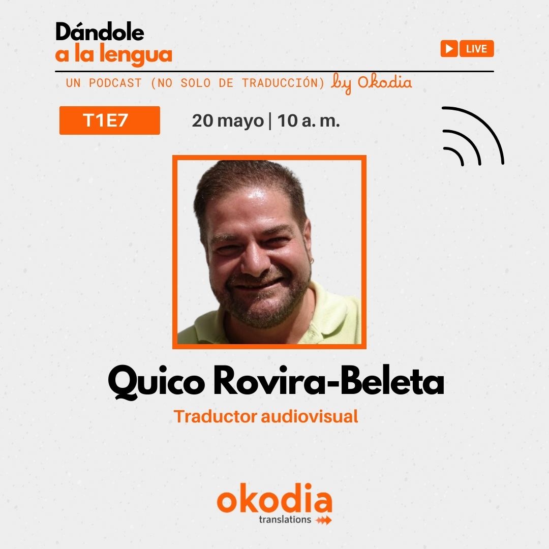 okodia (@okodia) on Twitter photo 📣¡Tenemos novedades!
🎙️El próximo 20 de mayo, a las 10 a. m. entrevistaremos en 'Dándole a la lengua. Un #podcast (no solo) de #traducción' a <a href="/quicorb/">Quico Rovira-Beleta</a>, conocido por haber traducido pelis como #StarWars.
Puedes ver los programas aquí➡️ bit.ly/4dBBjUu 📣¡Tenemos novedades!
🎙️El próximo 20 de mayo, a las 10 a. m. entrevistaremos en 'Dándole a la lengua. Un #podcast (no solo) de #traducción' a <a href="/quicorb/">Quico Rovira-Beleta</a>, conocido por haber traducido pelis como #StarWars.
Puedes ver los programas aquí➡️ bit.ly/4dBBjUu