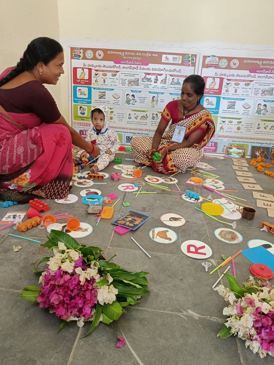 A woman managed Polling station with Bathukkamma theme. It also has a separate play room for toddlers. Come and cast your vote, and we will take care of the rest ! @ECISVEEP @CEO_Telangana @Collector_HNK