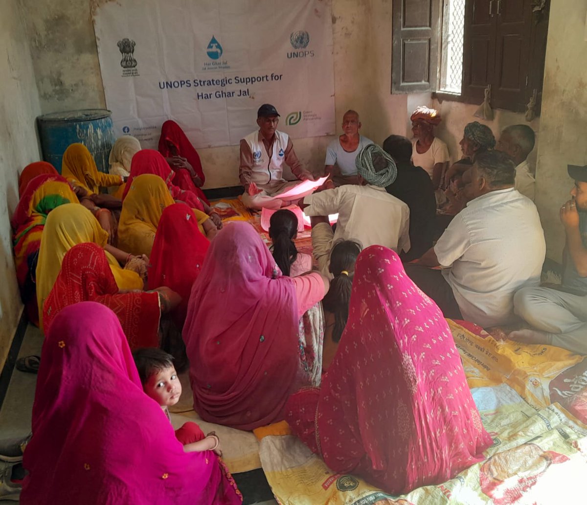 'Empowering communities through knowledge! VWSC members from Chandano ki Bhagal & Gram Kanwlai villages in Rajasthan came together for intensive training on bookkeeping essentials. @DenmarkinIndia @UNOPS @jaljeevan_ @UNinIndia