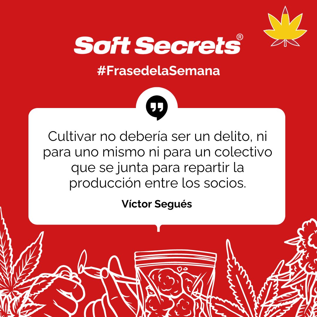 Después de haber marchado ese sábado, seguimos defendiendo el autocultivo y el cultivo asociativo con una frase que nos comparte Víctor Segués en el libro que escribió junto a <a href="/alberttio/">Albert Tió</a> desde la cárcel: Luz Verde a la Libertad.