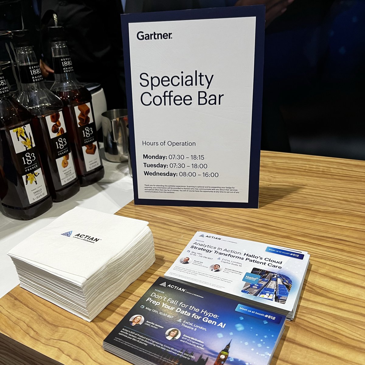 We’re here at the Gartner® Data & Analytics Summit in #London and excited about our session today on how to truly be #GenAI ready. Meet us there!

Make sure to stop by our coffee bar and visit booth #512 for a live 1:1 demo.

Learn More bit.ly/3UxhjLv
#Gartner #GartnerDA