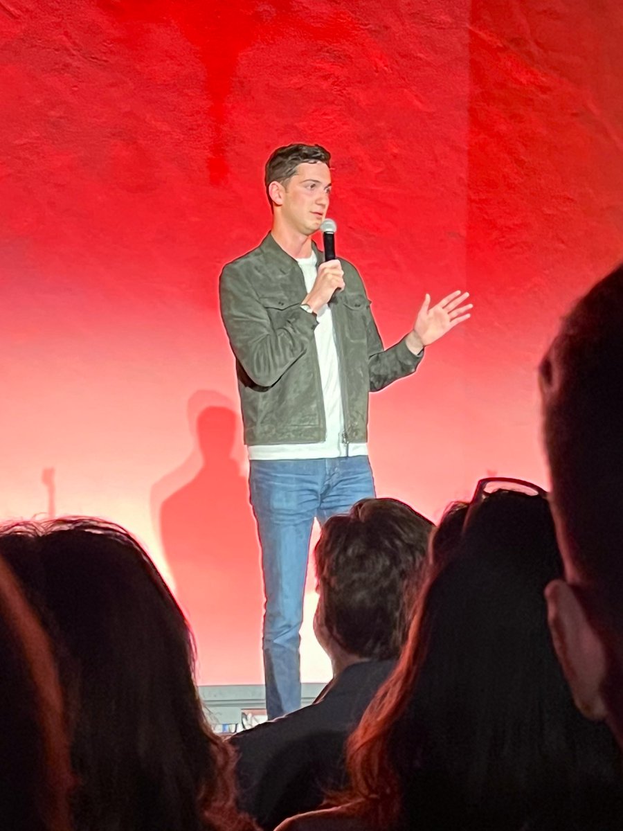 The big finale to @netflix is a joke? @themattfriend killing it at Hollywood Forever.