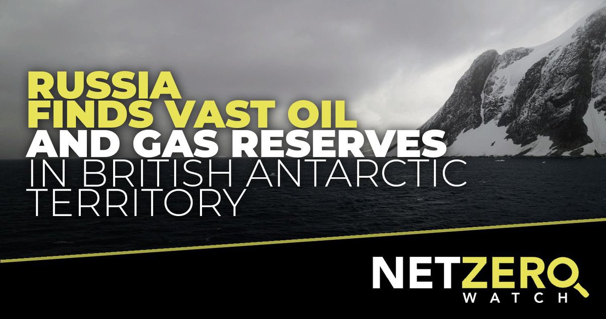 Russia has found vast oil and gas reserves in the Antarctic, much of it in areas claimed by the UK.

Reserves totalling 511bn barrels of oil – about 10 times the North Sea’s entire 50-year output – have been reported to Mosco.

#CostOfNetZero

Read more: telegraph.co.uk/business/2024/…