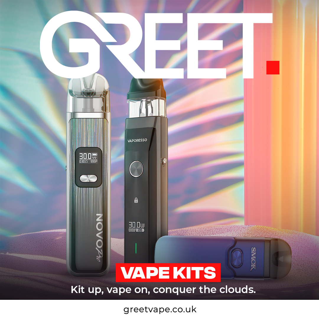 Maximize your clouds with our Vape Kits. Rule the vape game, taste victory.

#greetvape #greetvapeshop #vapekit #podvape #vapingculture #vapeshop #vapeshopuk #Vapestore #vapeuk #happyvaper #vapinguk #vapecommunity #vapelife #vapelifestyle #vapeporn #vapenations #vapers