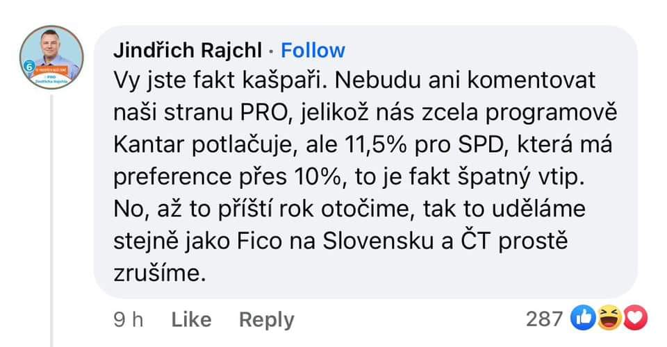 Bez bližších podrobností poslední dva dny celkem brousím socky ČT a tam jsou k vidění zajímavé věci:-) 
Facebook @CzechTV :