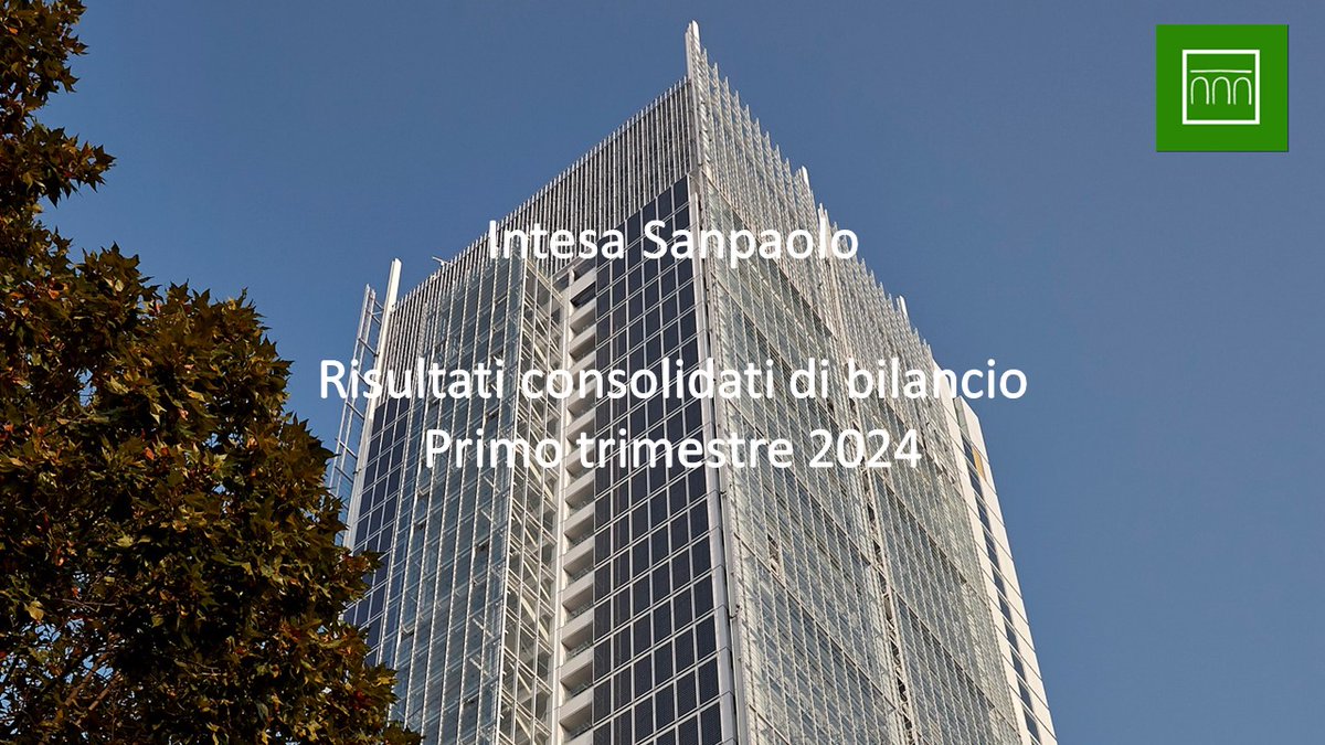 🟢 #Investors #Financial Il Resoconto intermedio consolidato del Gruppo Intesa Sanpaolo al 31 marzo 2024 è disponibile al link:
📌🇮🇹  group.intesasanpaolo.com/it/investor-re…