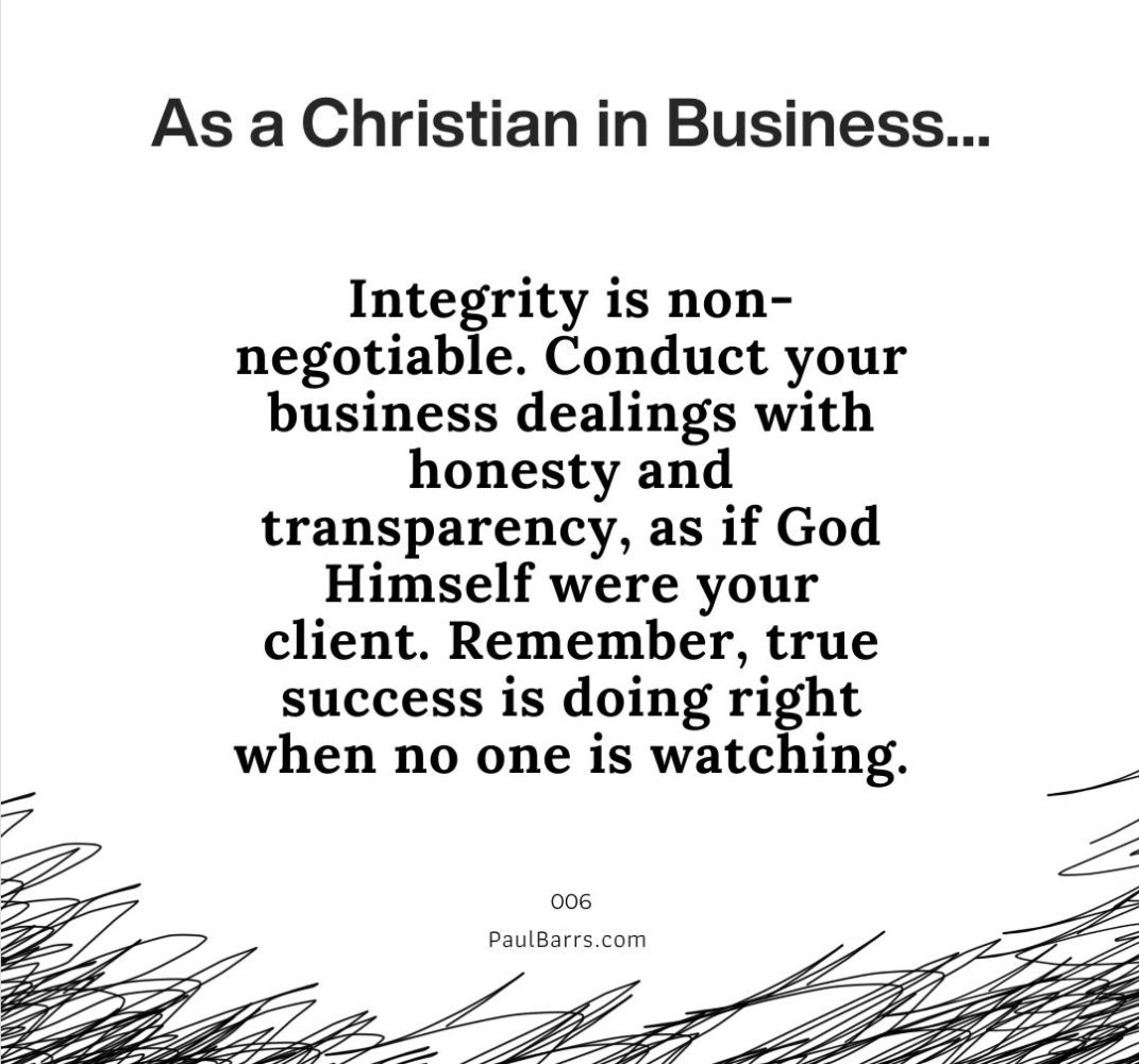 Integrity is the cornerstone of every business. 

#businessintegrity #integrity