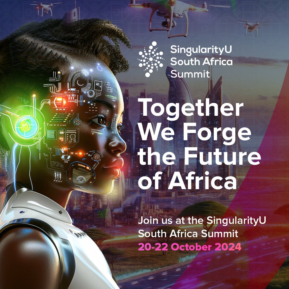 Together, we forge the future of Africa! 🌟
Join us at the SingularityU South Africa Summit and let's create history together!
💡Find out more ⬇️⬇️
susasummit.org
20 - 22 October 2024!  
#futureproofafrica