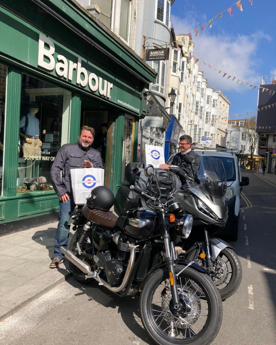 A couple of French bikers felt the need to visit the Alley. Ride safe fellas. #QuadropheniaAlley