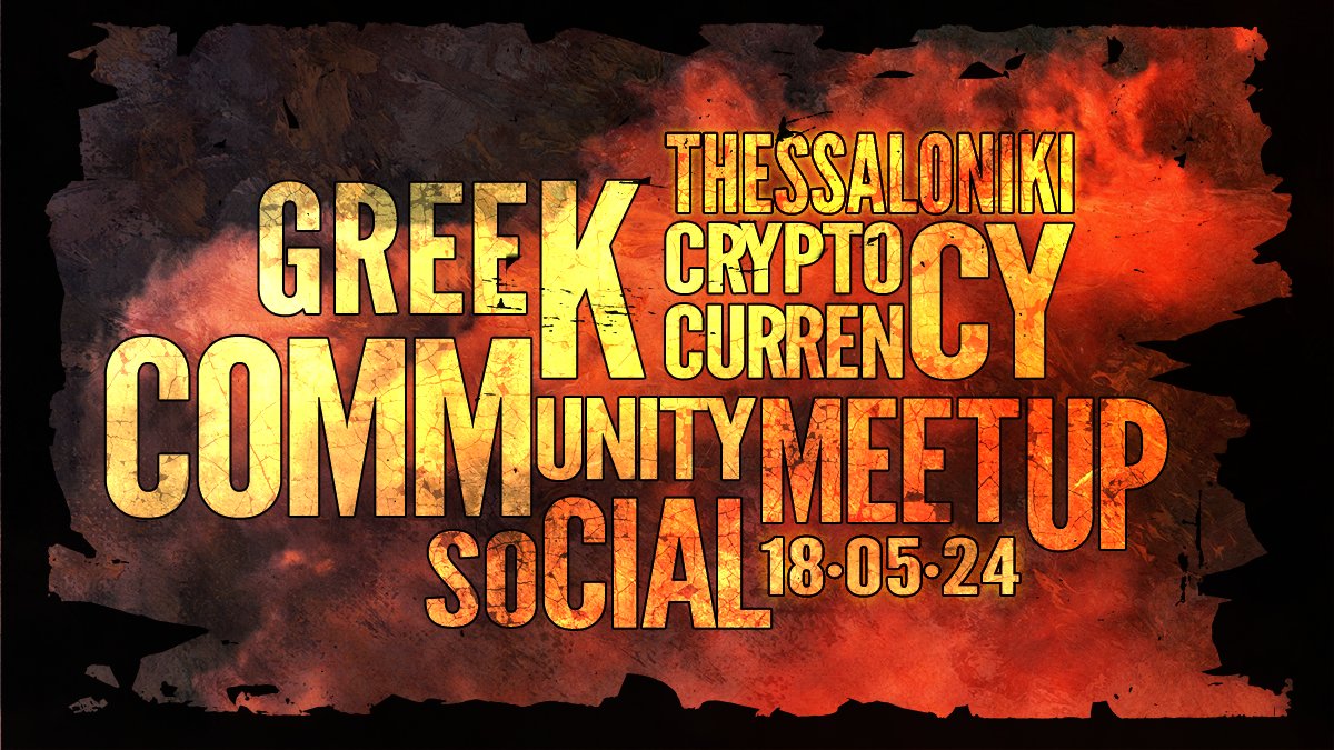 GreekCryptoComm's tweet photo. Σας περιμένουμε το Σάββατο στο meet up μας στην Θεσσαλονίκη ! https://t.co/nWt6pzDgCH https://t.co/dgTR6FmjrU