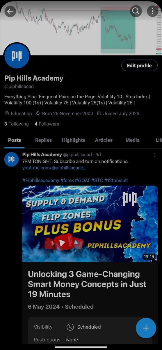 Please follow @piphillsacad ,he will follow back fast let's take him to 1k🙏🙏