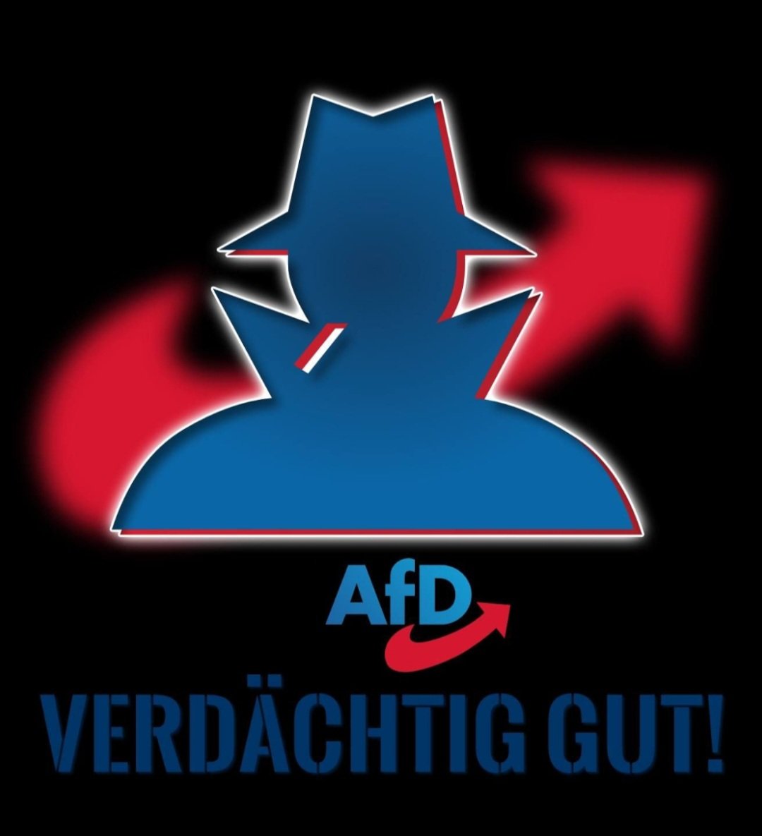 Die AfD ist nun offiziell ein Verdachtsfall.
Na und?!
Die #AfD bleibt verdächtig gut.
Werden dadurch die Kalifat-Forderungen, illegalen Einreisen, Gruppenvergewaltigungen, Clankriminalität oder Straftaten durch Asylbewerber enden?
NEIN!!!
#Verdachtsfall #Verfassungsschutz