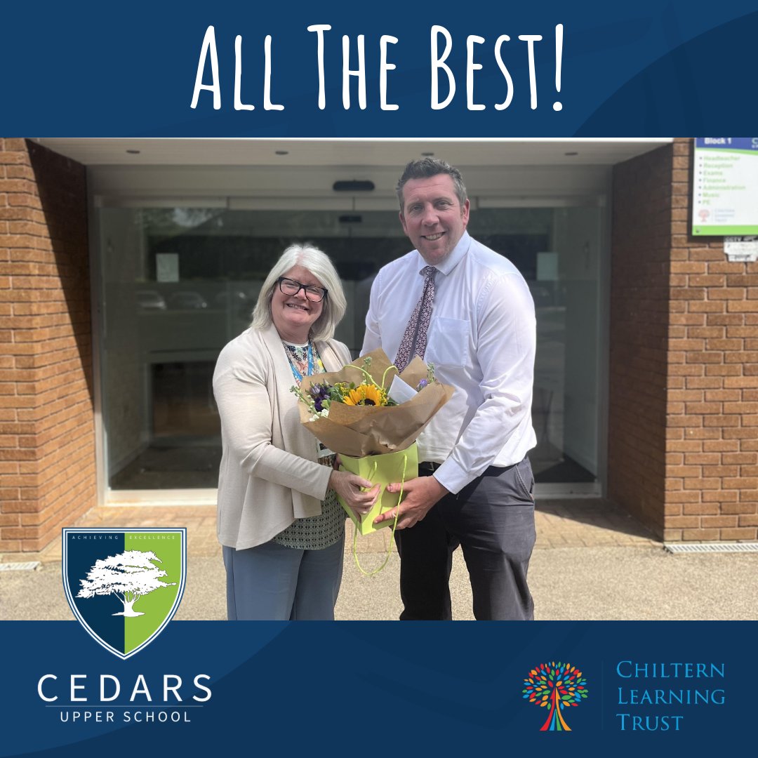 It was lovely to welcome Jo Mylles from @Challney_Girls to Cedars and @linsladeschool on Friday. We wish you all the very best for your retirement Jo! @chilternlt @LoveLeightonB @LoveLeightonBuz