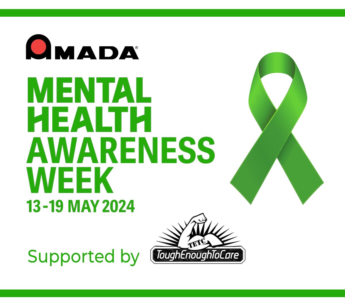 This week is National Mental Health Awareness week. Here at Amada UK we take the health of our staff very seriously, to this end we have recently trained over 20 staff to be Mental Health First Aiders with the support of @ToughCare

#amadauk #ukmfg #uksheetmetal #mentalhealth…
