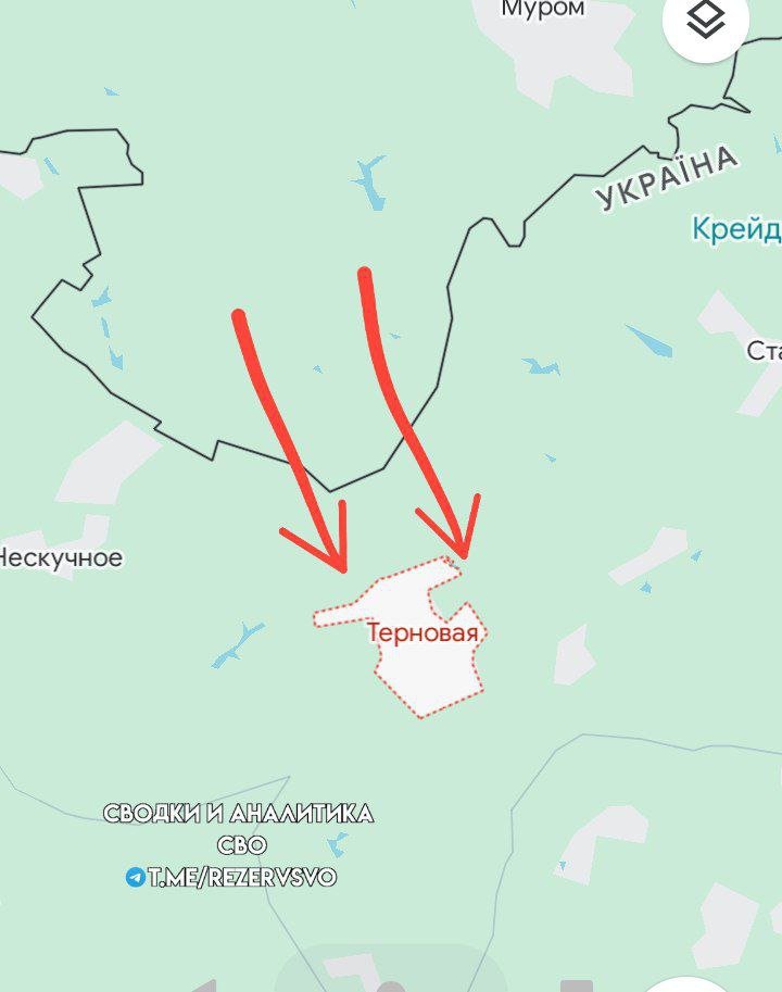 🇷🇺💥🇺🇦 #URGENTE: Informe de los canales rusos TG: DIRECCIÓN DE KHARKIV. El ejército ruso ha iniciado un asalto a la aldea de Ternovaya. Después de tomar la aldea,las fuerzas que se dirigen a Liptsy y Voochansk se unirán en un solo grupo.