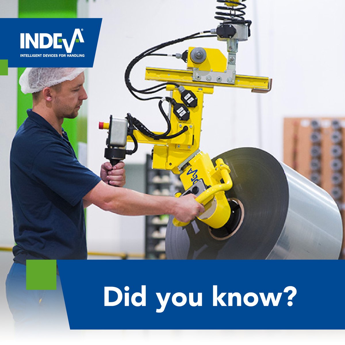 IndevaUK's tweet image. Did you know? Our industrial manipulators can handle loads up to 400kg, revolutionising heavy load management with bespoke end tools designed for your specific needs. Discover how we can make your operations more efficient and safer. 
#IndustrialInnovation #HeavyLoadHandling