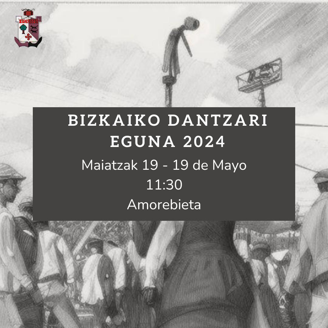 zugaitzaTaldea's tweet image. Igande honetan Amorebieta - Etxanon elkartuko gara Bizkaiko Dantzari Eguna ospatzeko. Galdu egingo duzue?

Este domingo nos vemos en Amorebieta - Etxano para celebrar el Bizkaiko Dantzari Eguna. ¿Os lo vais a perder?

#euskaldantzak #dantzarieguna #bizkaikodantzarienbiltzarra