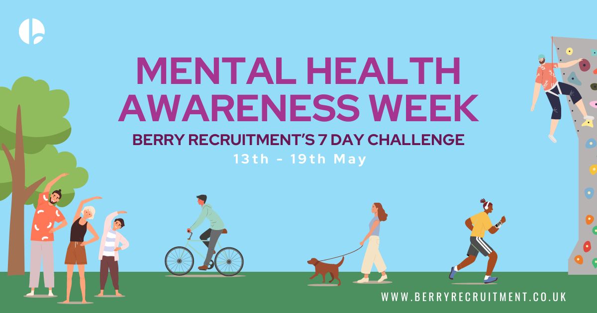 It's #MentalHealthAwarenessWeek and we've challenged the Berry team to a 7-day exercise challenge to raise money for the Alzhemiers Society. Exercise is so important for our mental health as it makes us feel good, more confident and more productive. Wish us luck!