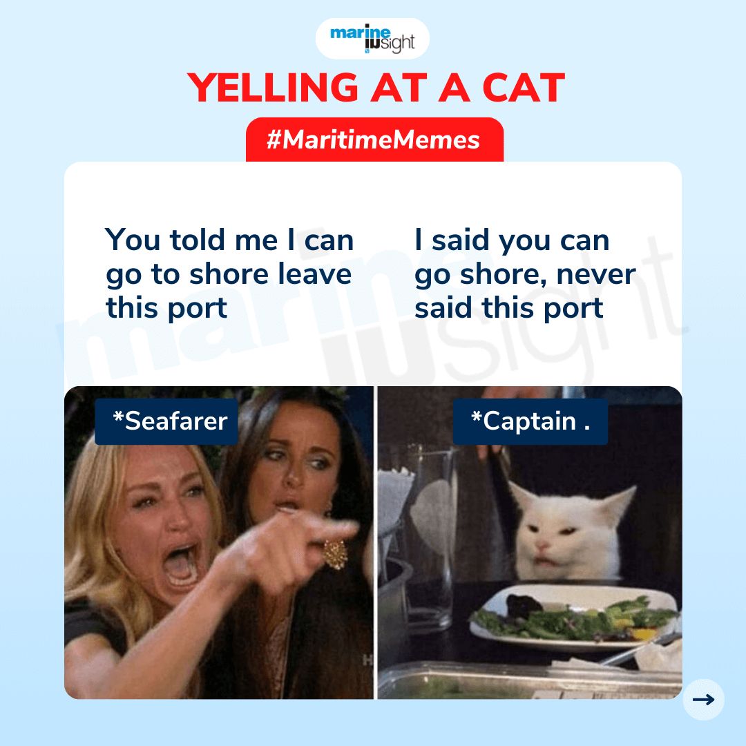 MarineInsight's tweet photo. 😆 Don't let Monday blues get you down!
⚓Share your relatable seafaring moments with us in the comments below.
🤖Any Maritime-related questions you have... Just Ask #MarineGPT
🔗https://t.co/XZsW6bkE3i
#MondayMeme #MaritimeMeme #SeafarerLife #seafarers #seafarer #deckhand https://t.co/9p4NBwcbAA