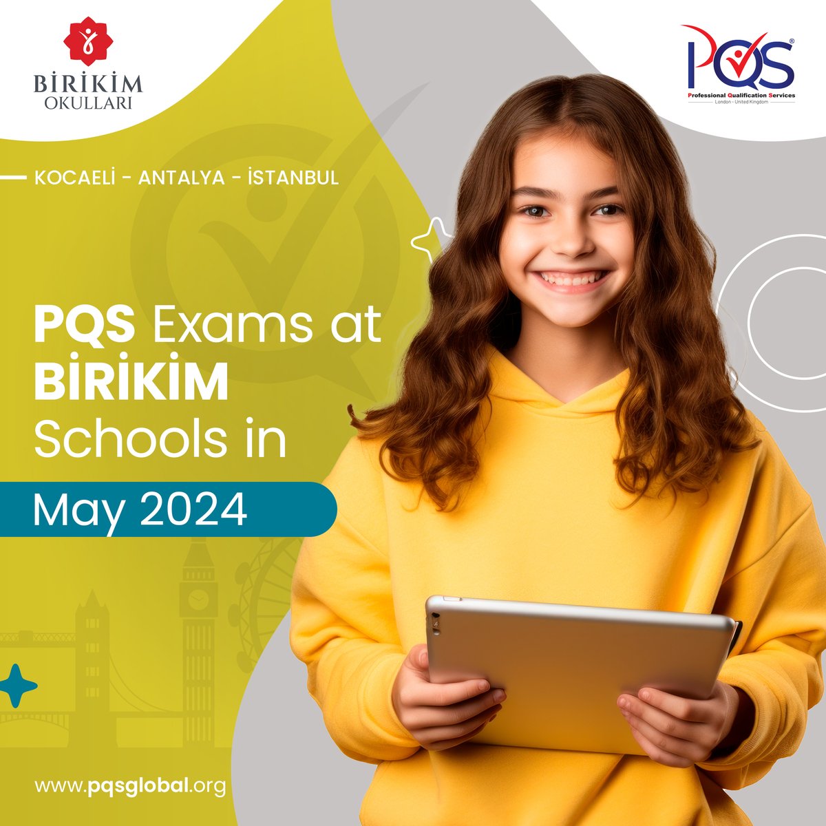 BİRİKİM OKULLARI / KOCAELİ - ANTALYA - İSTANBUL

PQS Exams at BİRİKİM Schools in May 2024

pqsglobal.org

#pqs #pqsglobal #pqslondon #pqsturkey #pqsazakhstan #pqsmexico #cefr #pqsouthafrica #pqsonlineexam #pqsonlineenglish #pqsonlinegerman #pqsonlinespanish