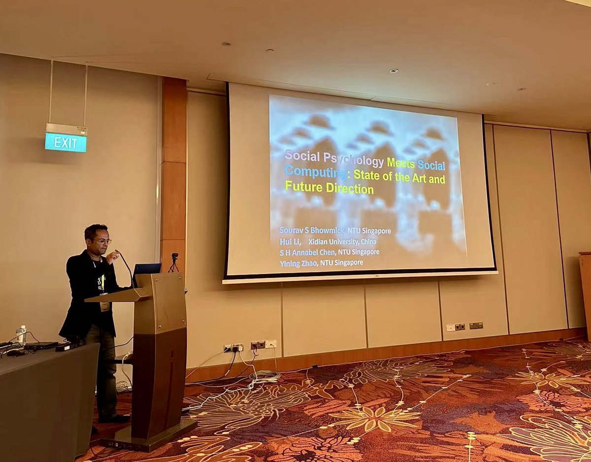 RockinSourav's tweet image. We gave a tutorial on social psychology meets social computing at the Web conference. Something interdisciplinary, underexplored but important. It seems the conf program is full of LLMs .. like many other venues 😜#TheWebConference #singapore #psychology #socialcomputing
