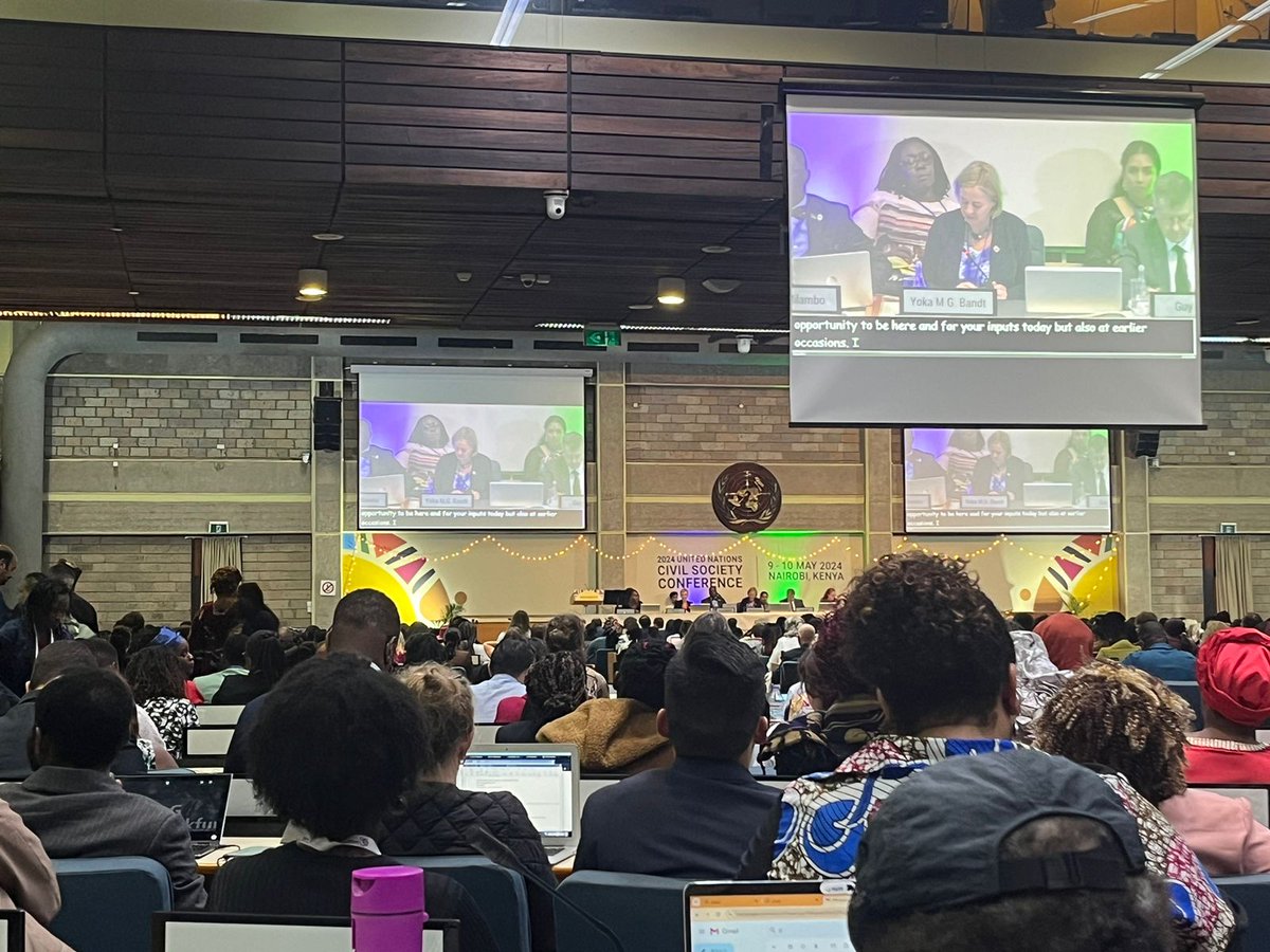 1/2 Great to have Kenya host the #2024UNCSC and to see our Kenyan and international CSO partners engaging ahead of the #SummitoftheFuture. It is key for civil society to have their voices heard in the process.