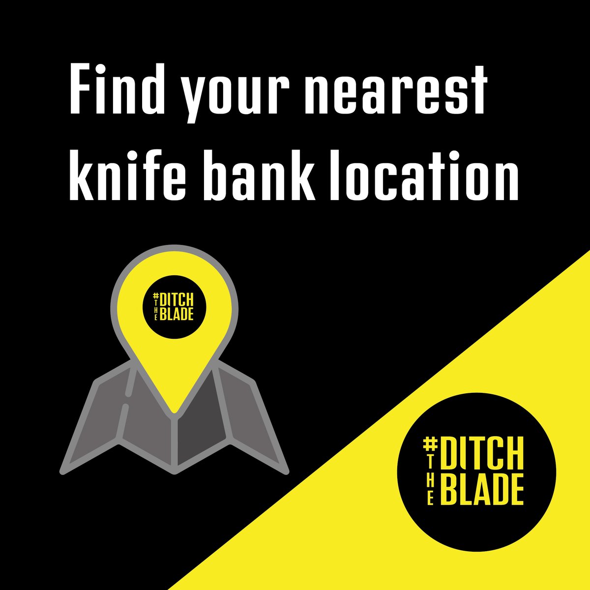 To launch the #DitchTheBlade campaign we’re promoting the network of knife banks located across the county for the anonymous surrender of knives. 

Find your nearest knife bank here: orlo.uk/rRrKU