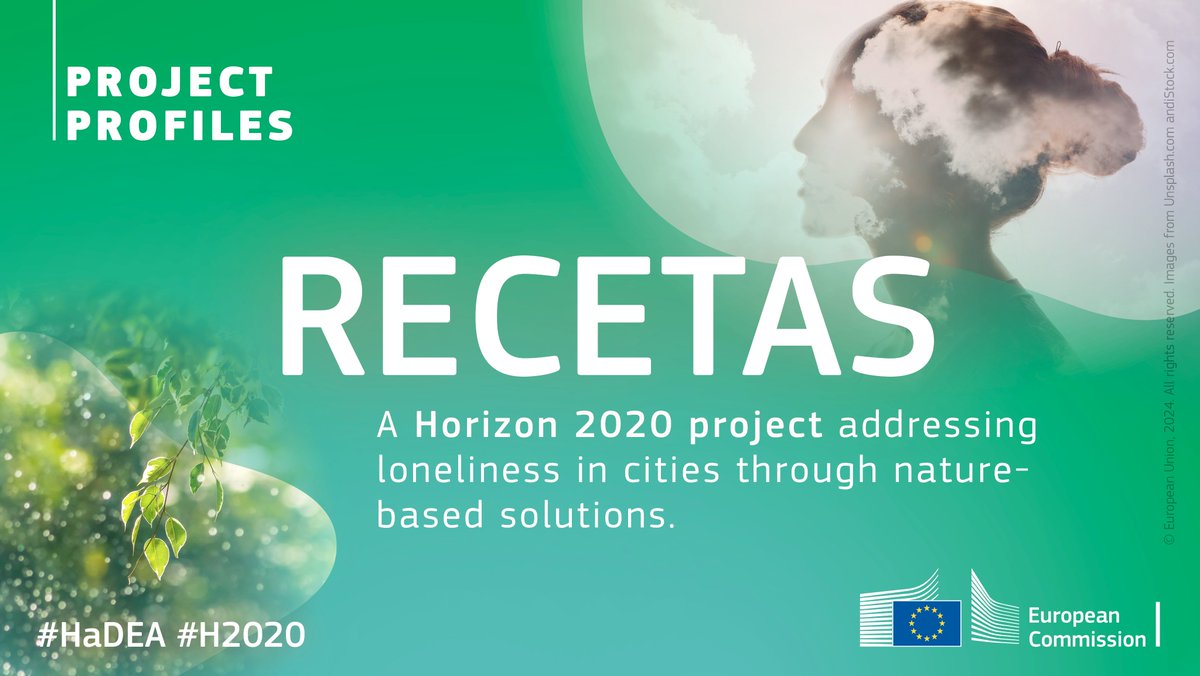 It’s #EuropeanMentalHealthWeek Loneliness has been recognised as a serious public health issue, and associated with #mentalhealth problems Discover how #Horizon2020 @RecetasProject promotes time in natural spaces in cities to combat loneliness: hadea.ec.europa.eu/news/european-…