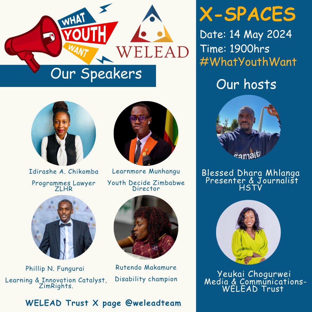 When I do spaces it’s always an amazing experience. Especially with young people whose voices and ideas are always brilliant. Join me tomorrow 19:00 hours in partnership with @weleadteam