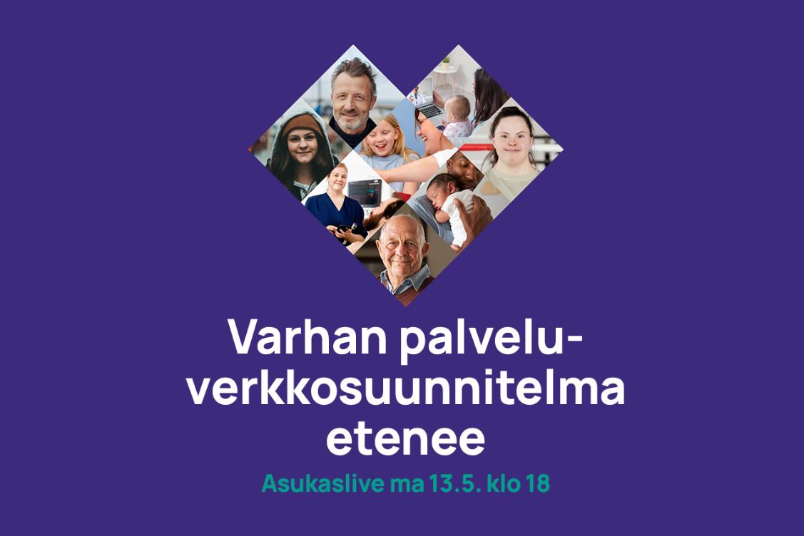 (FI/SV) Osallistu kaikille hyvinvointialueen asukkaille avoimeen Varhan palveluverkkosuunnitelma etenee – asukasliveen (verkkotapahtumaan) tänään maanantaina 13.5. klo 18–19. Lue lisää ja liity👉stream.sst.fi/cast/varhan-pa… (1/2)