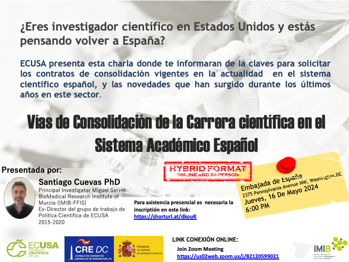 🏡🇪🇸 Descubre todas las oportunidades y recursos disponibles para ti en nuestra charla en colaboración con el CRE de Washington DC. 📅Jueves 16 de Mayo a las 6 PM EST. ➕ información y registro: bit.ly/3wplqQs. ¡Únete a este evento híbrido!