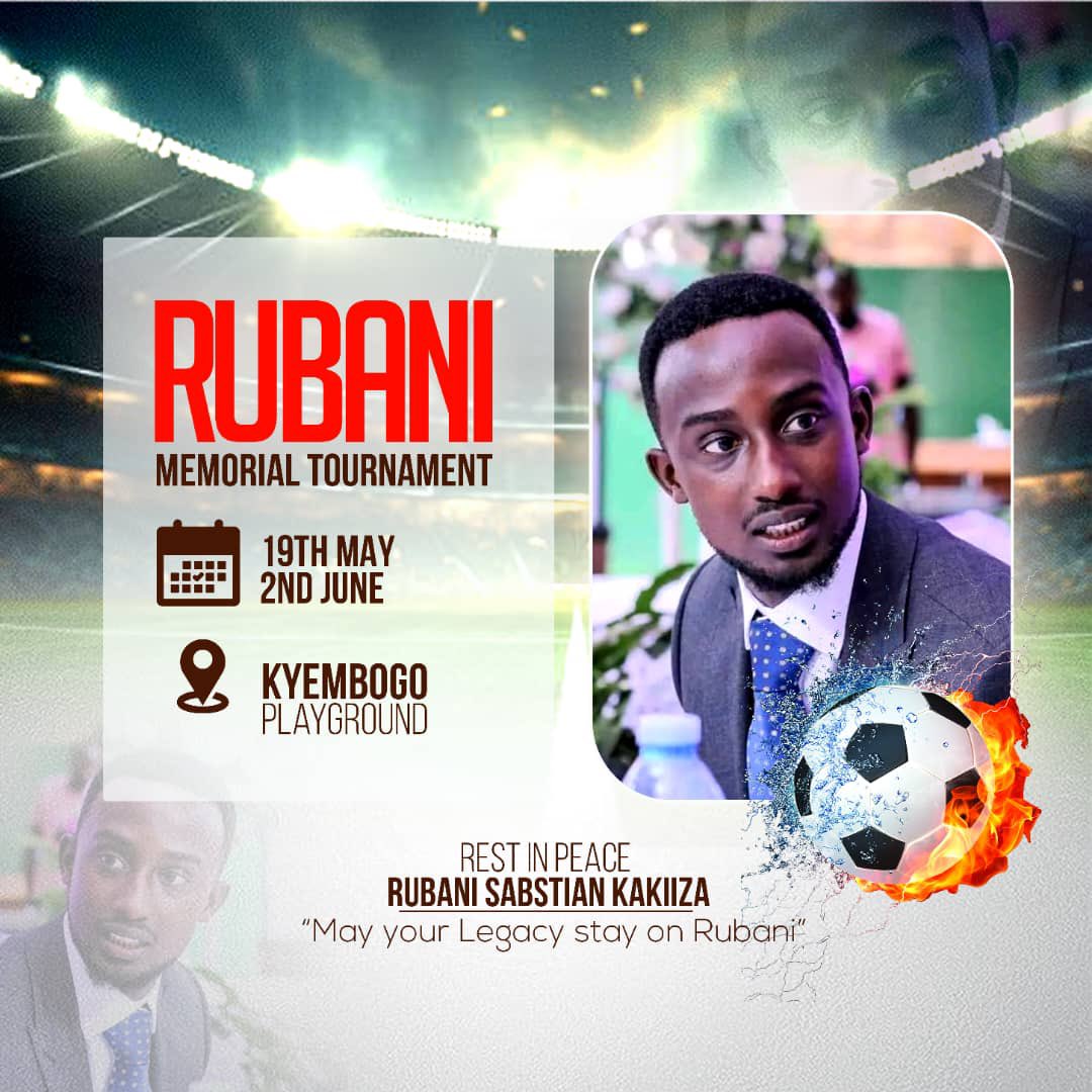 The next Rubani Memorial tournament in Fort Portal kicks off on May 19th till June 2nd. It will be played at Kyembogo playground near our home in Rwengaju. Rubani had started a football team in Fort Portal which continues to carry his flag. Friends and fans of Rubani are informed