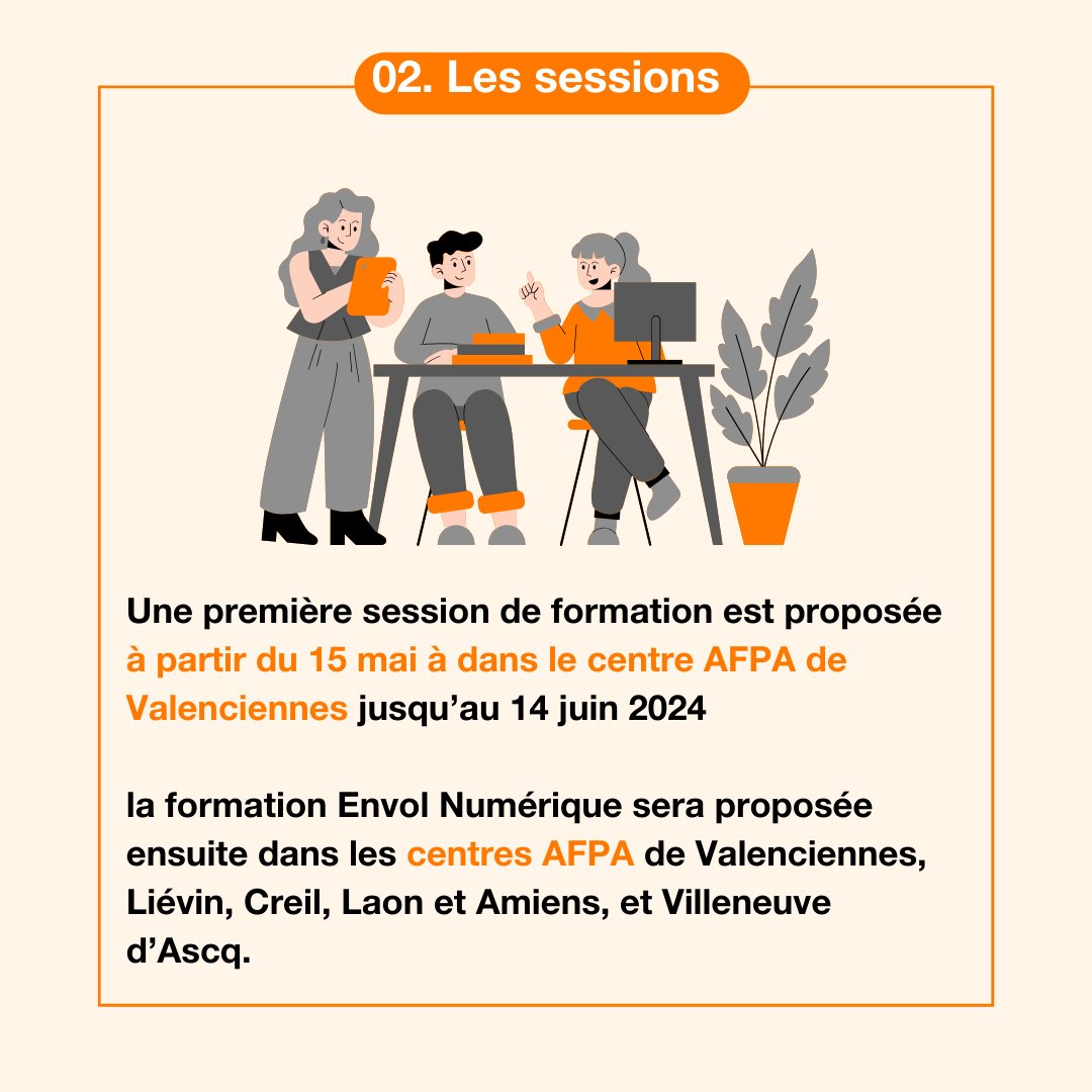 thierrymarigny's tweet photo. La Direction Orange Grand Nord Est, est fière de s’associer à l’ @AFPA_HDF  et @FTravail_HDF 
pour créer #EnvolNumérique :
👉un programme de formation aux métiers du numérique pour les personnes à la recherche d’un emploi dans les Hauts de France https://t.co/IwTbzp05eK