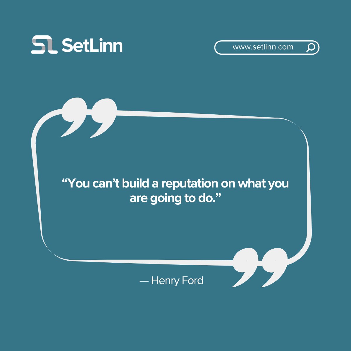 You can’t build a reputation on what you are going to do.”

– Henry Ford

#mondaymotivation #monday #mondaythought #mondayquote