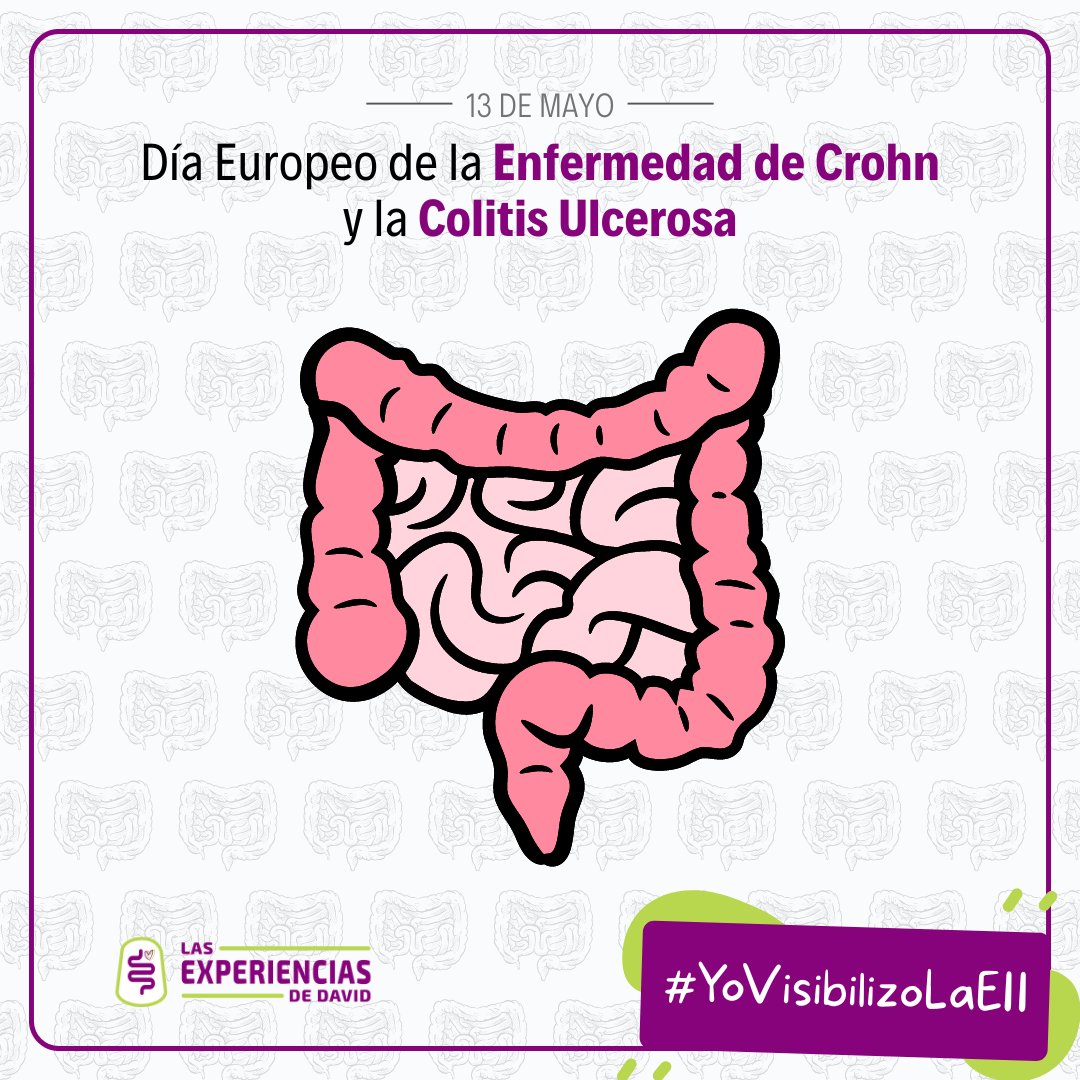 Hoy 13 de mayo es el Día Europeo de la Enfermedad de #Crohn y la #ColitisUlcerosa Es un día importante y por eso esta tarde/noche comenzará la campaña #YoVisibilizoLaEII