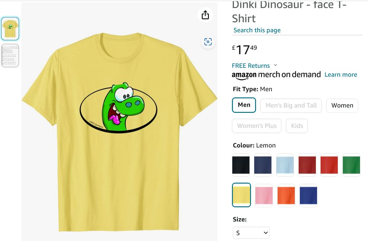 DinkiDinosaur's tweet photo. Dinki Dinosaur - face T-Shirt https://t.co/VUKyvS1x13 #Amazon via @Amazon https://t.co/xuz9R2Wb52