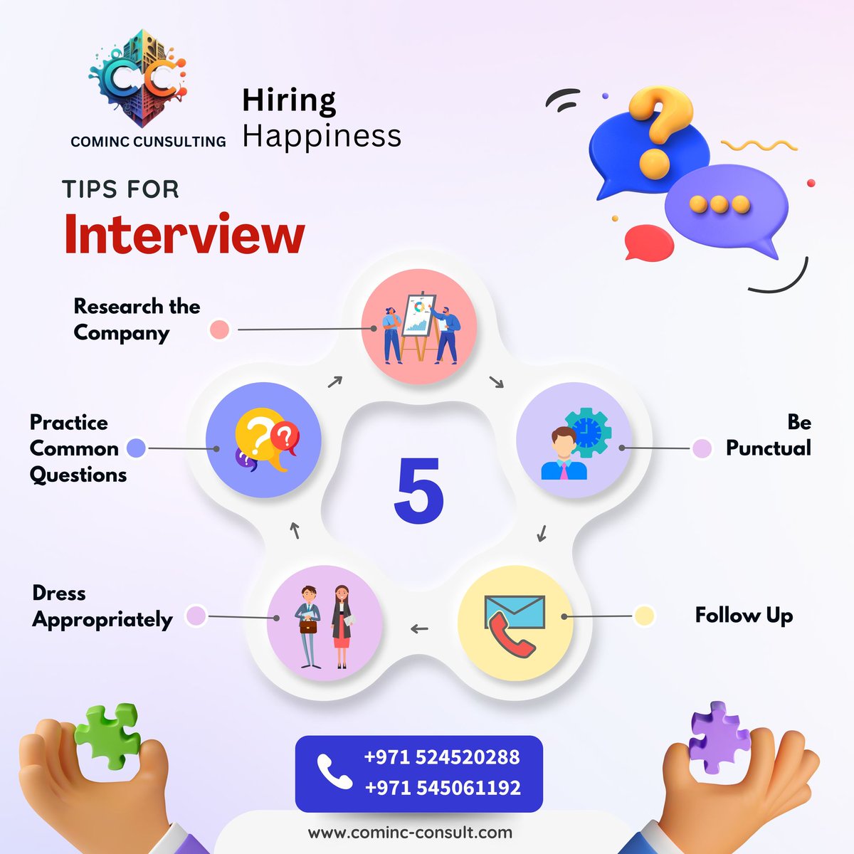 Nervous about your next interview? Don't be! Comic Consulting's got your back with expert advice.

#InterviewPrep #CareerAdvice #JobSearchTips #HiringTips #CareerGoals #ProfessionalGrowth #InterviewSuccess #JobInterview #CareerCoaching #WorkplaceWisdom