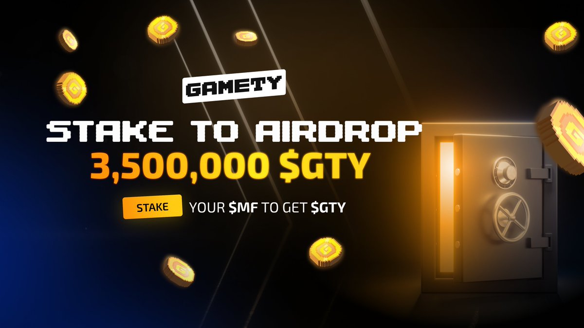 Calling all <a href="/MetaFighter_NFT/">MetaFighter</a> enthusiasts! 

Stake your $MF tokens &amp; passively earn $GTY during the airdrop period. 🪙 

Longer stake = More $GTY rewards!

One wallet per stake, but you can use multiple wallets to increase your stake. 🔐

Stake now and get the $GTY: