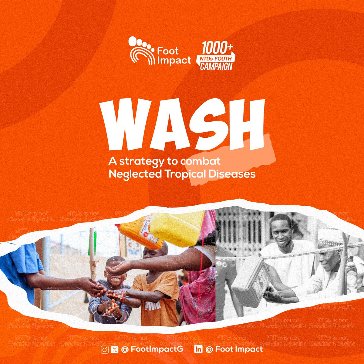 Did you know that poor water, #sanitation, and #hygiene (#WASH) conditions are major drivers of neglected tropical diseases (#NTDs)? linkedin.com/posts/footimpa… #leavenoonebehind #BeatNTDsNaija #BeatNTDs #100percentcommitted #YouthcombatingNTDs #1000plu #NTDsYouthcampaign #sdg17