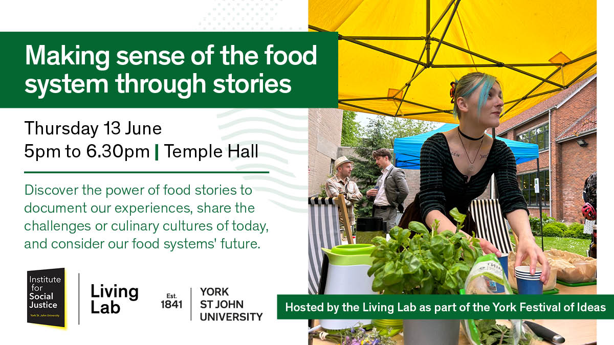 Hard to believe that Living Lab: Feeding the Campus is 2 years old. We want to share some things we've learnt. Plus, there'll be networking space for local food orgs/social enterprises. Part of the @YorkFestofIdeas