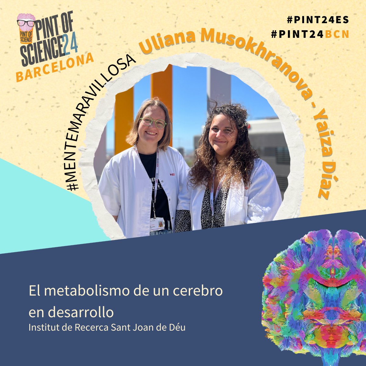 Nuestras compañeras <a href="/ulianamuso/">Uliana sin J</a> y <a href="/y_diazosorio/">Yaiza Díaz Osorio</a> participan en el <a href="/pintofscienceES/">Pint of Science ES</a> 2024. #Pint24ES #Pint24
📅 15 de mayo · 20h
📍 La Iguana, Carrer de Rosés, 46
Más información sobre el evento aquí 👉 i.mtr.cool/maxoiqepvf