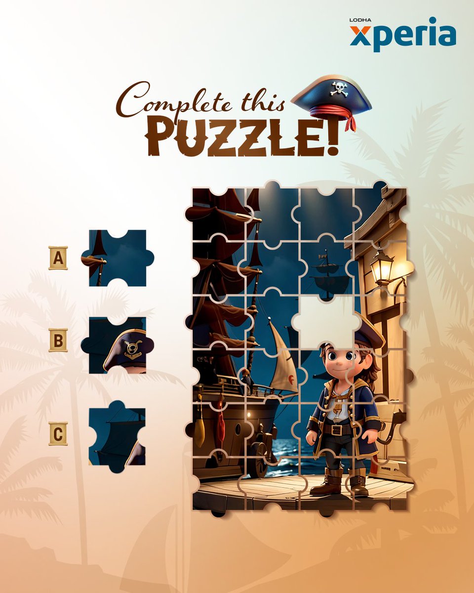 xperiamall's tweet image. The fun battle gets intense!
Complete this puzzle to discover good times with the captain on Adventure Island. Comment below your answer!

#XperiaMall #AdventureIsland #PirateLife #PirateTheme #PalavaCity #Dombivli #Kids #Games
