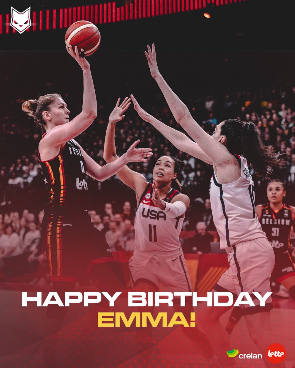 The GOAT 🐐 turns 31 today. Congratulations @EmmaMeesseman 🙏🏻

#basketballbelgium #belgiancats #crelansport #omdathetkan