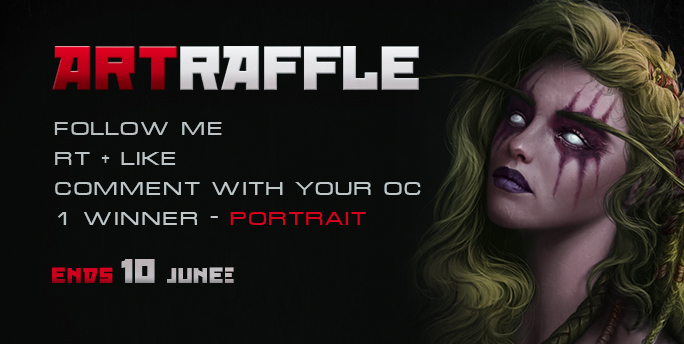 💥3k ART RAFFLE💥 Thank you very much! Rules: 🚩Follow me 🚩RT + like this post 🚩Comment with your OC 🚩1 winner - portrait ‼️End 10 June