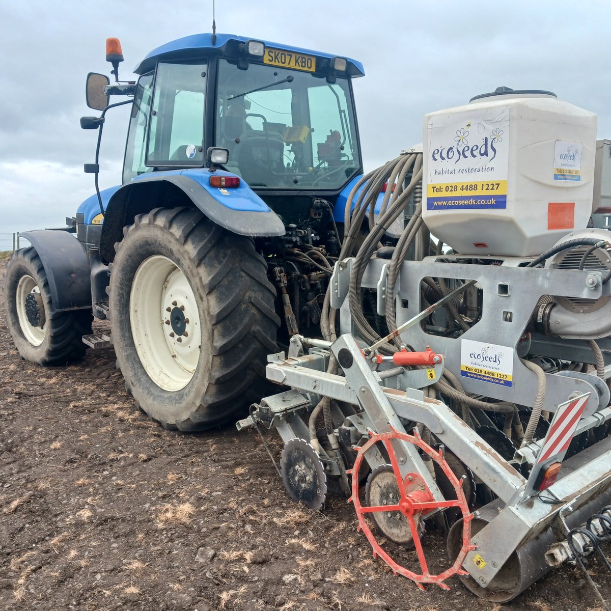 Hoping to get seed in before rain, fingers crossed 🤞