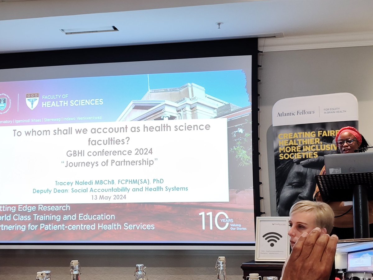 @TraceyNaledi delivered impactful remarks at our @GBHI_Fellows annual meeting on 'Whom Shall We Account?' highlighting that academic freedom must serve a higher purpose. Completely agree—misusing academic freedom for promoting personal agendas defeats its very purpose.