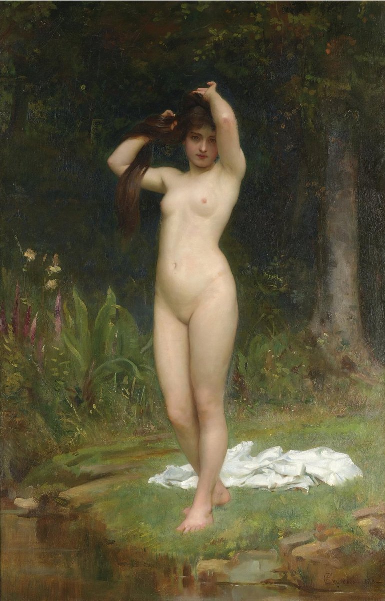 'A Woodland Nymphx
{19th century}
By ~ Philip Hermogenes Calderon
