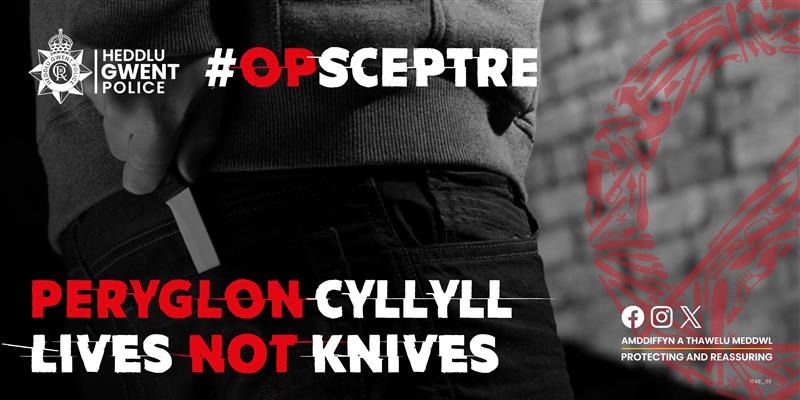 We’re supporting #Sceptre, @PoliceChiefs’ campaign to tackle knife crime. 👮 This week, officers will carry out targeted patrols across #Gwent, deliver presentations in schools to raise awareness of the dangers of carrying blades and more. Read more: orlo.uk/sceptre_WlZM9
