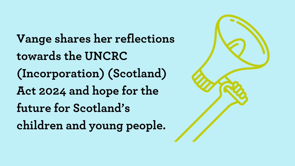 ⏰Counting down to the 16 July for #UNCRCScotland Act Vange, from @AberlourCCT & 1 of our #RightsDetectives, shares a reflective blog attending our Parliamentary reception & her hopes for the future for Scotland’s children & young people aberlour.org.uk/news-item/blog…