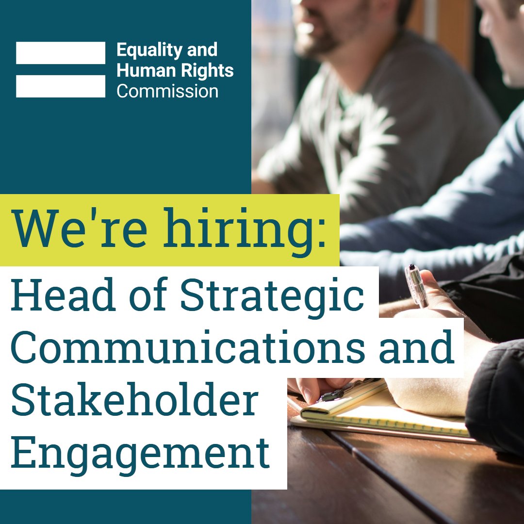 Last week to apply: Applications for our Head of Strategic Communications and Engagement role close this Sunday: orlo.uk/v1IVE You will be responsible for communications planning, insight and evaluation across all priority areas. This role is fixed term to June 2025.